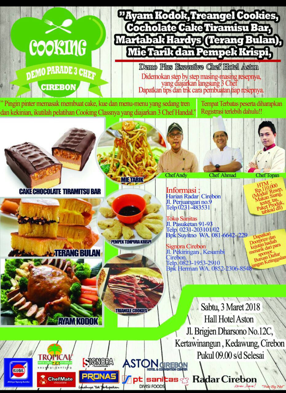 Cooking Demo Parade 3 Chef Cirebon