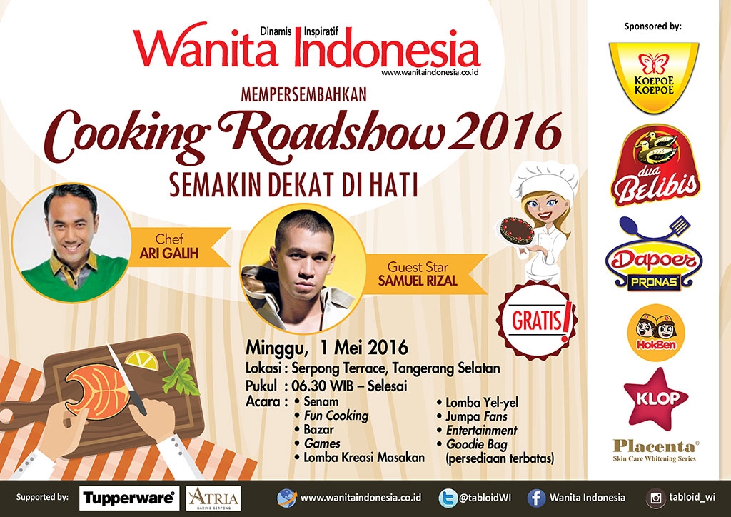 Cooking Roadshow, Minggu - 1 Mei 2016