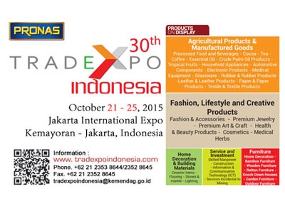 Trade Expo Indonesia 30th - Oktober 2015