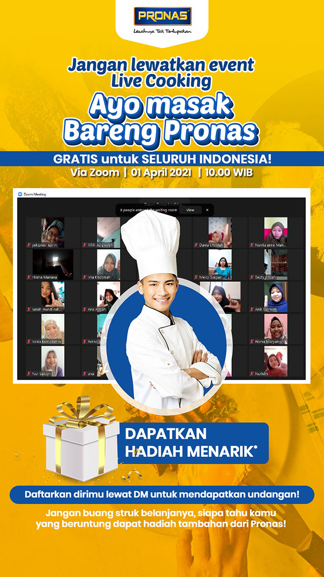 Live Cooking Bareng Pronas